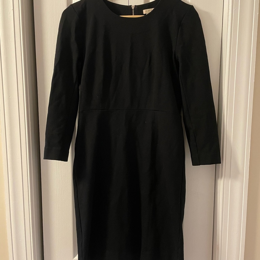 J. Crew Black Long Sleeve Dress